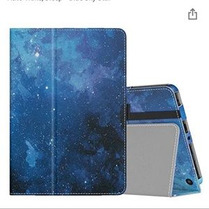 Moko case for Kindle Fire HD 8 & 8 Plus Tablet Blue Sky Star NEW